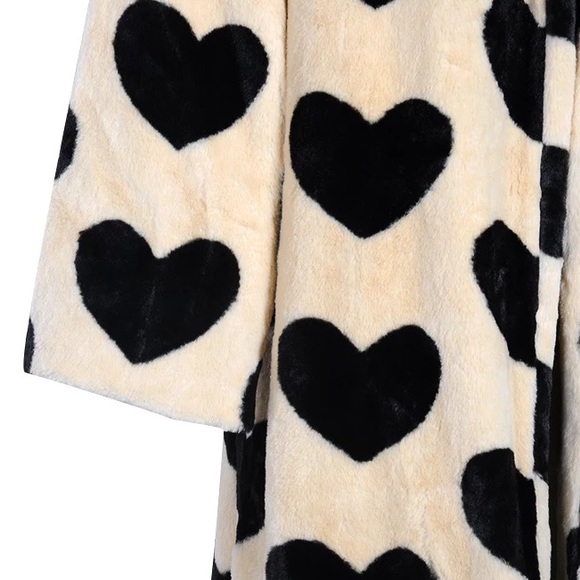 Black Hearts Pari Faux Fur Lux Driving Midi Coat, 🌺PREORDER NOW🌺 - Picture 7 of 11